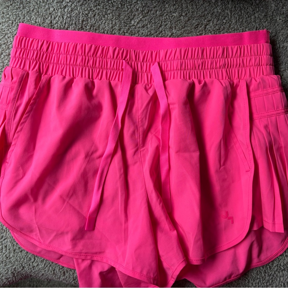 JoyLab Neon Pink Athletic Shorts with Drawstring